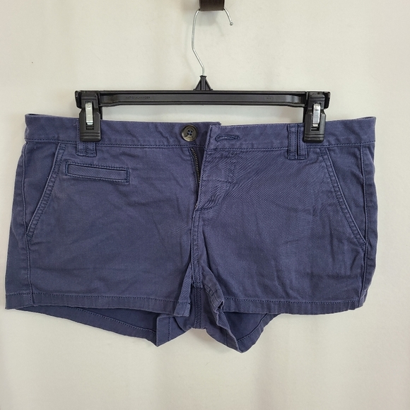 (538) Express Woman's High-Waisted Shorts, Size: 8 Color: Blue - Picture 4 of 13